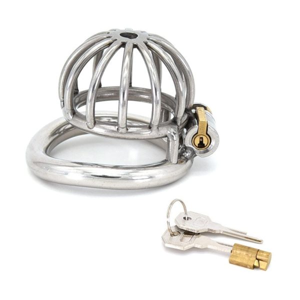 Small Male Chastity Cage, Hand-buffing